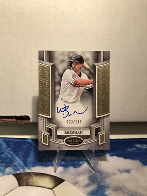 2024 Topps Tier One 1 Will Brennan Auto /199 Cleveland Guardians #311 - Image 1 of 2