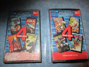 ATLANTIS 4 GAME PACK n°1 E n°2 8 GIOCHI per Commodore 64 C64 128 Boxed - Imagen 1 de 3