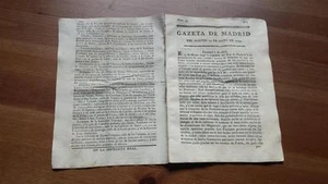 1793 Gazeta de Madrid Núm 39 Martes 14 Mayo Dantzick Torino Cordoba Cádiz Berlin - Bild 1 von 1