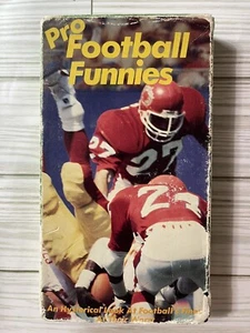 Pro Football Funnies VHS 1987 Sports Bloopers TESTED - Picture 1 of 3