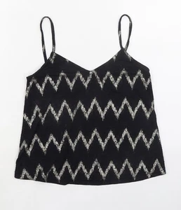 Topshop Womens Black Polyester Blend Camisole Tank Size 6 - Picture 1 of 10