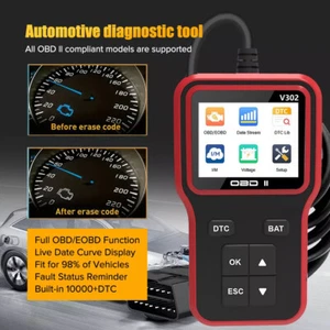 OBD2 Scan Tool Auto Fault Car Scanner Check Engine Code Reader Car Diagnostic AU - Picture 1 of 13