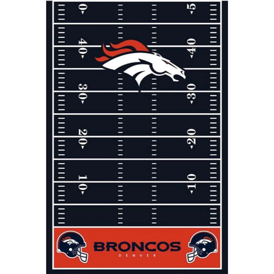 Denver Broncos NFL Fútbol Profesional Deportes Fiesta Decoración Plástico Mantel Foto 1 de 1
