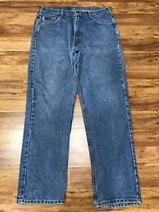 MENS 38 x 34 - Carhartt B160 Unlined Denim Work Jeans Pants - Picture 1 of 6