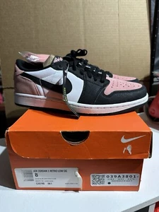 Nike Air Jordan 1 Retro Low OG Bleached Coral CZ0790-061 Size 8 Crimson Tint - Picture 1 of 5