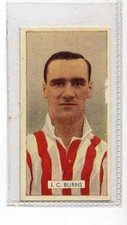 (Jb6213-100)  CARRERAS,FAMOUS FOOTBALLERS,BURNS,BRENTFORD,1935#10