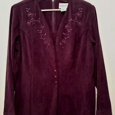 Vestido de mujer manga larga - talla 12 de Fashion Bug - color - ciruela Foto 1 de 4