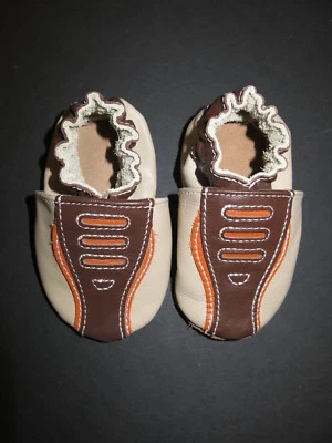 Robeez Bebé Infante Cuero Sin Cordones Zapatillas Mocasín Cuna Zapatos Zapatillas Niño 0 6 Foto 1 de 3