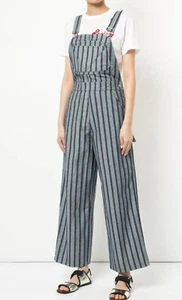 Vale. Australia blau gestreift Denim Baggy Steam Overall/Latzhose Overall 8 - 10 - Bild 1 von 13