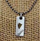 Women’s GUESS Tag/Gold Heart Necklace Worn ONCE!