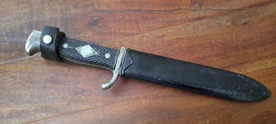 Pfadfinder Messer Säge Rücken mit Scheide Rob Klaas Solingen - Bild 1 von 4