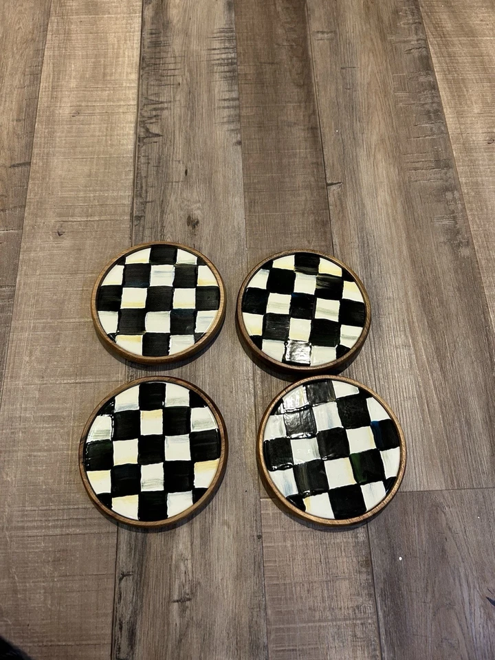 Posavasos a cuadros Mackenzie Childs Foto 1 de 4