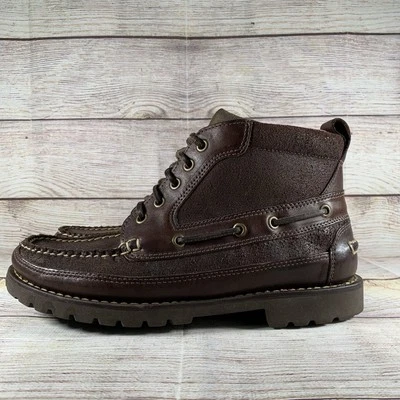 L.L. Bean Lace Up Mens Size 7.5 EE Chukka Boots Leather 0GHX9 - Image 1 of 4