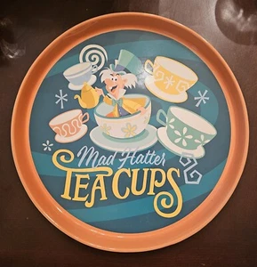 Disney Mad Hatter Alice in Wonderland Tea Cups Plate/Tray And Two 32 Oz Bowls - Picture 1 of 9