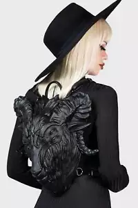 KILLSTAR Rucksack - Doomrider Baphomet Ziege Okkult Goth Gothic Alternative - Bild 1 von 6