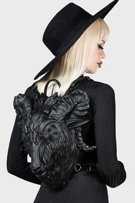 KILLSTAR Rucksack - Doomrider Baphomet Ziege Okkult Goth Gothic Alternative - Bild 1 von 4
