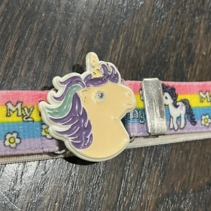 Vintage My Little Pony Belt Rainbow Elastic Child’s Unicorn 1984 Adjustable Rare - Picture 1 of 6