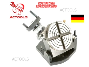 Neu Drehtisch 4'' Zoll Neigetisch 100 mm (4 Schlitze) Für Fräsmaschine ACTOOLS - Picture 1 of 12