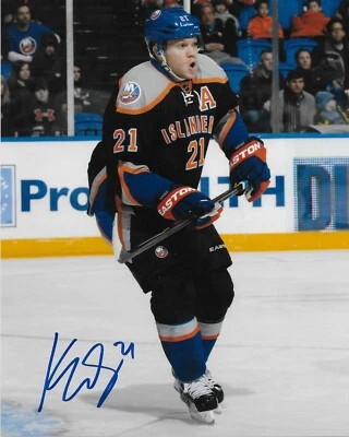 Signed Kyle Okposo New York Islanders Autographed 8x10 Photo #2 Original Foto 1 de 2