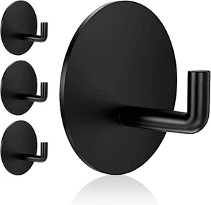 Adhesive Hooks Heavy Duty Waterproof in Shower Hooks for Hanging Loofah, Towels, - Picture 1 of 7