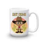 Personalised Large 15oz Cowboy Mug Custom Name Cup Boys Dad Men Birthday Gifts