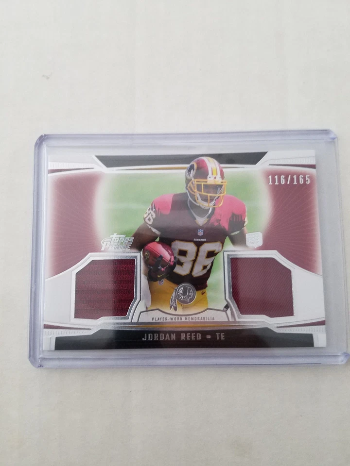 Jordan Reed 2013 Prime Rookie Jersey Card #DR-JRE Serial #116/165 - Image 1 of 1