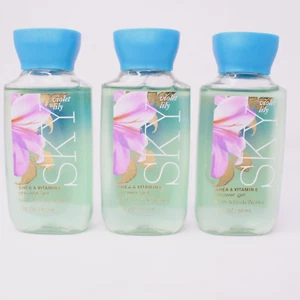 Bath & Body Works Sky Violet Lily gel doccia viaggio taglia 3 oz lotto di 3 bottiglie NUOVO - Foto 1 di 5