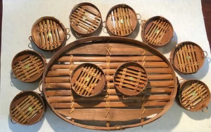 Bamboo Steamer Basket Dumpling/Vegtable Steamer Trays for Cooking - Picture 1 of 10