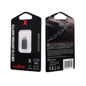 USB-C auf Light-Adapter für iPhone iPod Laden Datentransfer Konverter NEU Maxlif - Zdjęcie 1 z 3