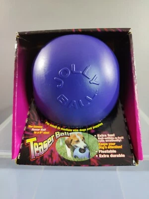 NEW JOLLY PETS BLUE TEASER BALL 6 INCH EXTRA DURABLE FLOATABLE DOG TOY - Image 1 of 4