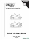 Service Parts Manual Fits 1998 Golf Cart Txt Electric & Dcs Electric 487Ez