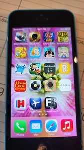 Apple iPhone 5c - 16 GB - BLUE - iOS 7 With Angry Birds Starwars. Att Locked - Afbeelding 1 van 3