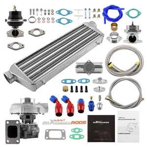 Kit turbocompressore universale T3 T04E 400 CV + wastegate + intercooler + wastegate - Foto 1 di 11