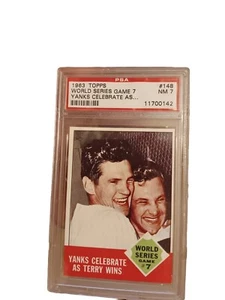 1963 Topps # 148 WS GAME 7 PSA 7 SUPER TOUGH CARD! - Bild 1 von 4