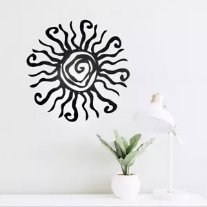 Wandbild Sonne aus Metall Wanddeko Metallbild Metalldeko Garten Deko Hänger - Bild 1 von 6