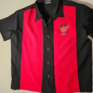 Brian Setzer Orchestra Rockabilly Concert Bowling Tiki Hawaiian Steady Shirt XL - Picture 1 of 10