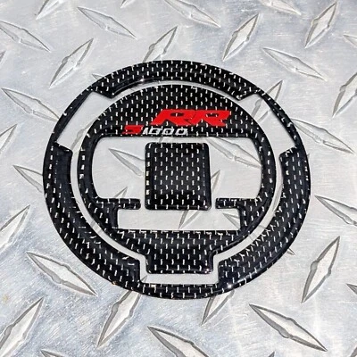 Real Carbon Fibre Fuel / Gas Cap Pad - BMW  2009 + S1000RR Tank Sticker / Decal - Image 1 of 4