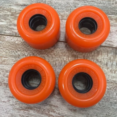 Винтажный 1980-х Sims улицы змея скейтборд колеса набор из 4 оранжевый новый из старых запасов! - Изображение 1 из 4