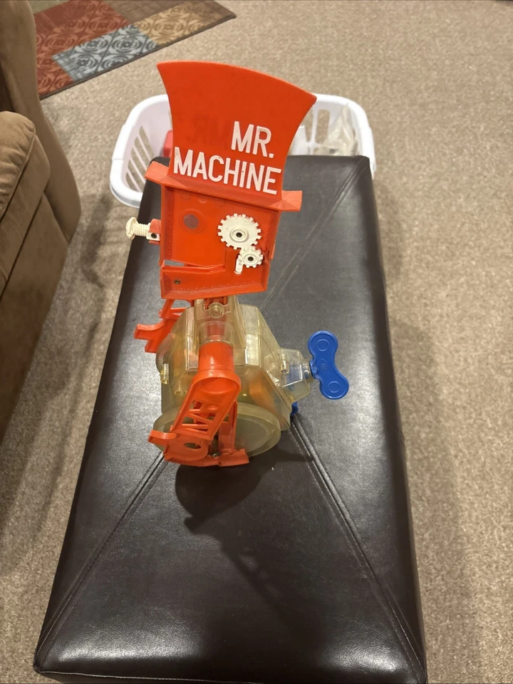 Mr. Machine Robot Toy Ideal Toy Co. Circa 1961~1977 Walks & Whistles De colección Foto 1 de 4