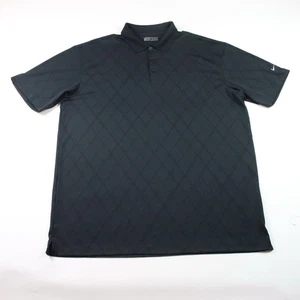 NIKE Golf FIT DRY MEN'S GOLF POLO SHIRT XXL BLACK POLYESTER - Picture 1 of 9