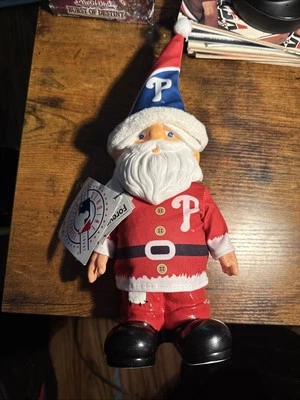 Philadelphia Phillies MLB Licensed Team Garden Gnome Santa Forever Collectibles - Image 1 of 4