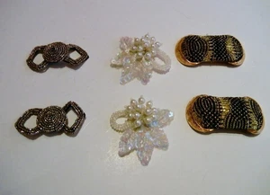 3 pares de clips para zapatos de mujer con cuentas - Imagen 1 de 5