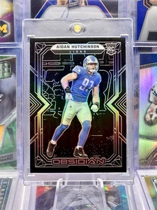 2022 Obsidian Rookie RC Silver Prizm Holo #122 Aidan Hutchinson Detroit Lions - Picture 1 of 2
