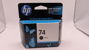 HP 74 Original (CB335WN) Black Noir Ink Cartridge EXPIRED Feb 2011 SEALED - Picture 1 of 3