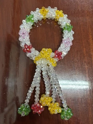 Cristal Colorido Flores Artificiales Corona Tailandesa Belleza Decoración del Hogar Foto 1 de 4