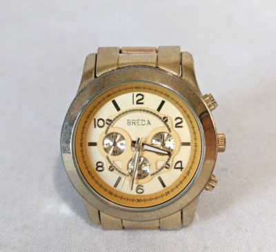 Breda Stainless Steel Gold Colored Colored Watch 2308 - Image 1 of 3