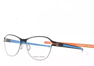 Prodesign Denmark Eyeglasses Matte Black Blue Screwless Hinge 6143 6131 JG - Picture 1 of 5