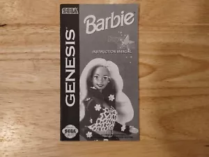Barbie Super Model Sega Genesis Instruction Manual Only - Picture 1 of 2