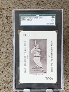Juego Polo Grounds 1914 WG4, Larry Doyle, SGC 86 casi nuevo+ 7,5 - Imagen 1 de 5
