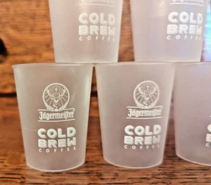 Set of 10, Jagermeister Plastic Frosted Shot Glasses, 1.5 ounces - Picture 1 of 2